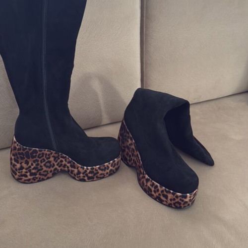 Sock boots with zipper synthetic leather new, size 40