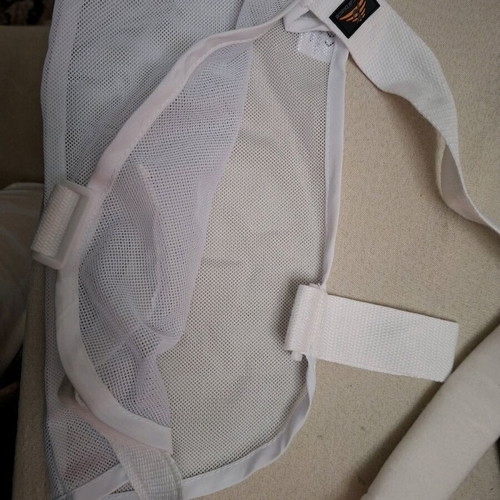 Arm and shoulder support sling used