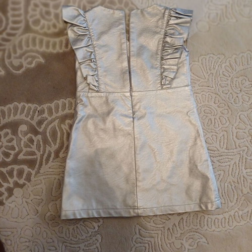 Silver girls' dress Alice size 5-6 years like new