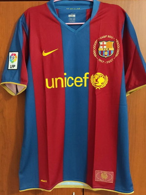 Barcelona 50th Anniversary Jersey Nike size M new, collectible
