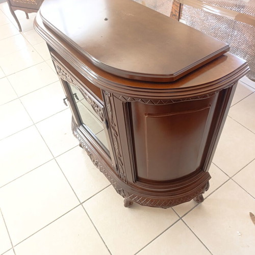 Classic TV Furniture Console used, solid wood, rotating surface