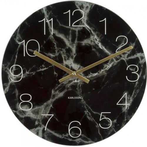 Karlsson glass table clock new, silent, 17cm