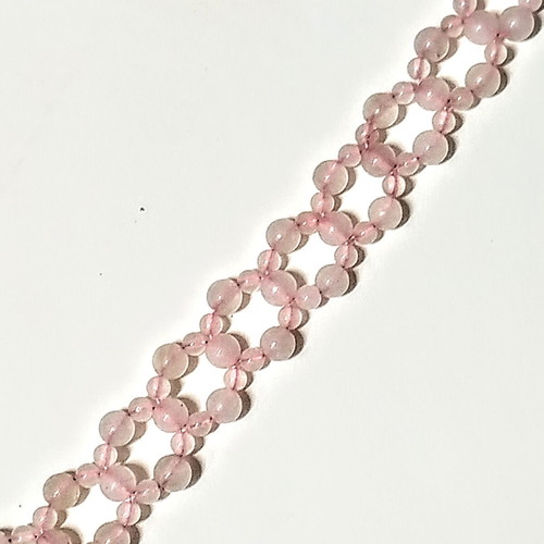 Rose Quartz Bracelet new handmade 19 cm