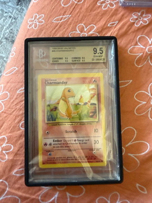 Pokémon Charmander Base Set BGS 9.5 Gem Mint σαν καινούργιο