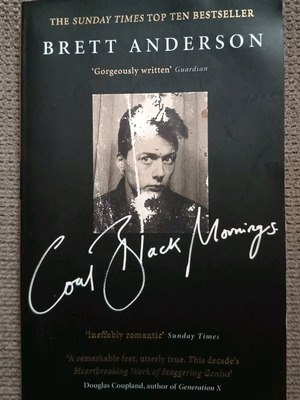 Coal Black Mornings by Brett Anderson autobiography used