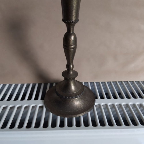 Candlestick used 18cm brass