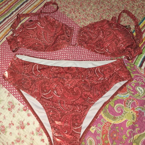Shein bikini new, pink multicolor, size L