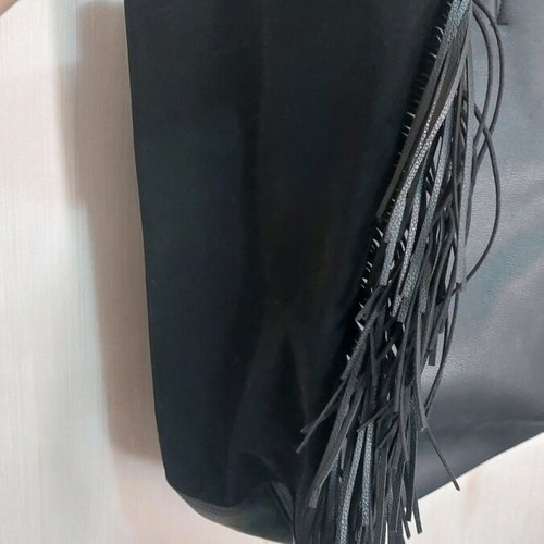 Victoria’s Secret shoulder bag used, black with fringes