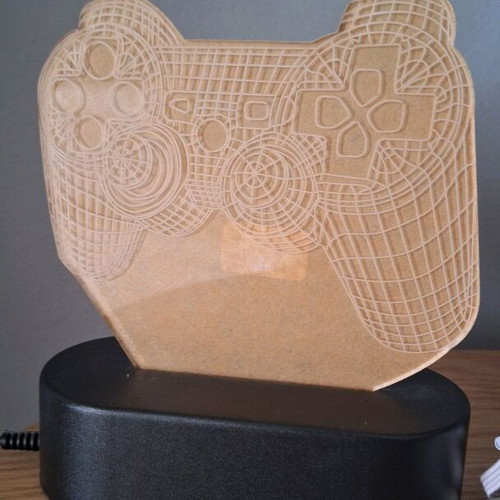 Playstation lamp with USB like new, multicolor lighting