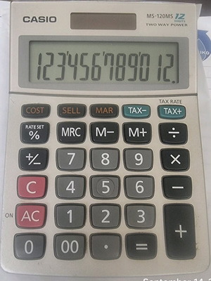 ΑΡΙΘΜΟΜΗΧΑΝΗ CASIO MS-120MS 12 ΨΗΦΙΩΝ