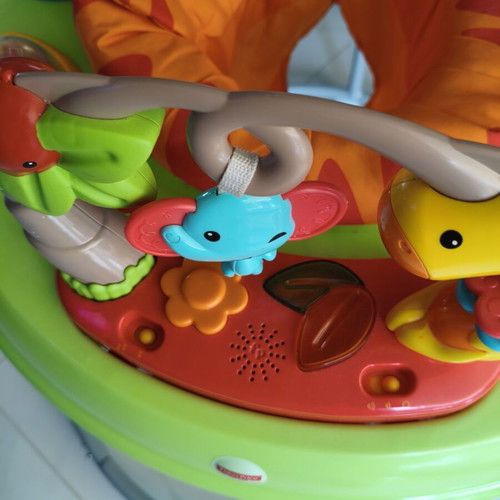 Fisher-Price Jumperoo Lion Activity Center like new with box