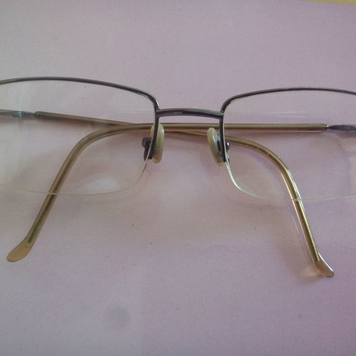 Metal glasses frame in bronze color like new