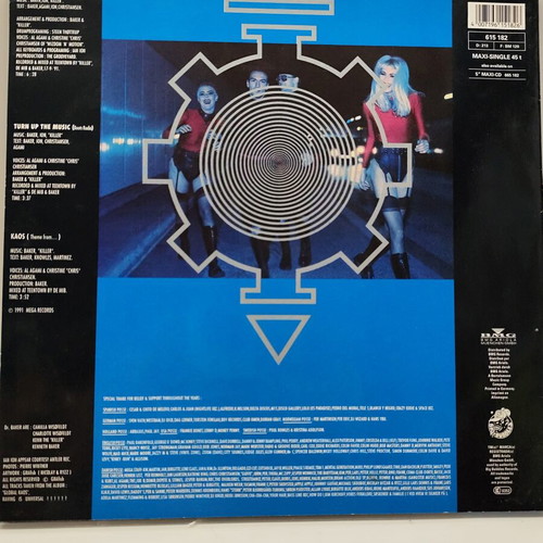 Dr. Baker Turn Up The Music 12" vinyl maxi-single used, 1991 German edition