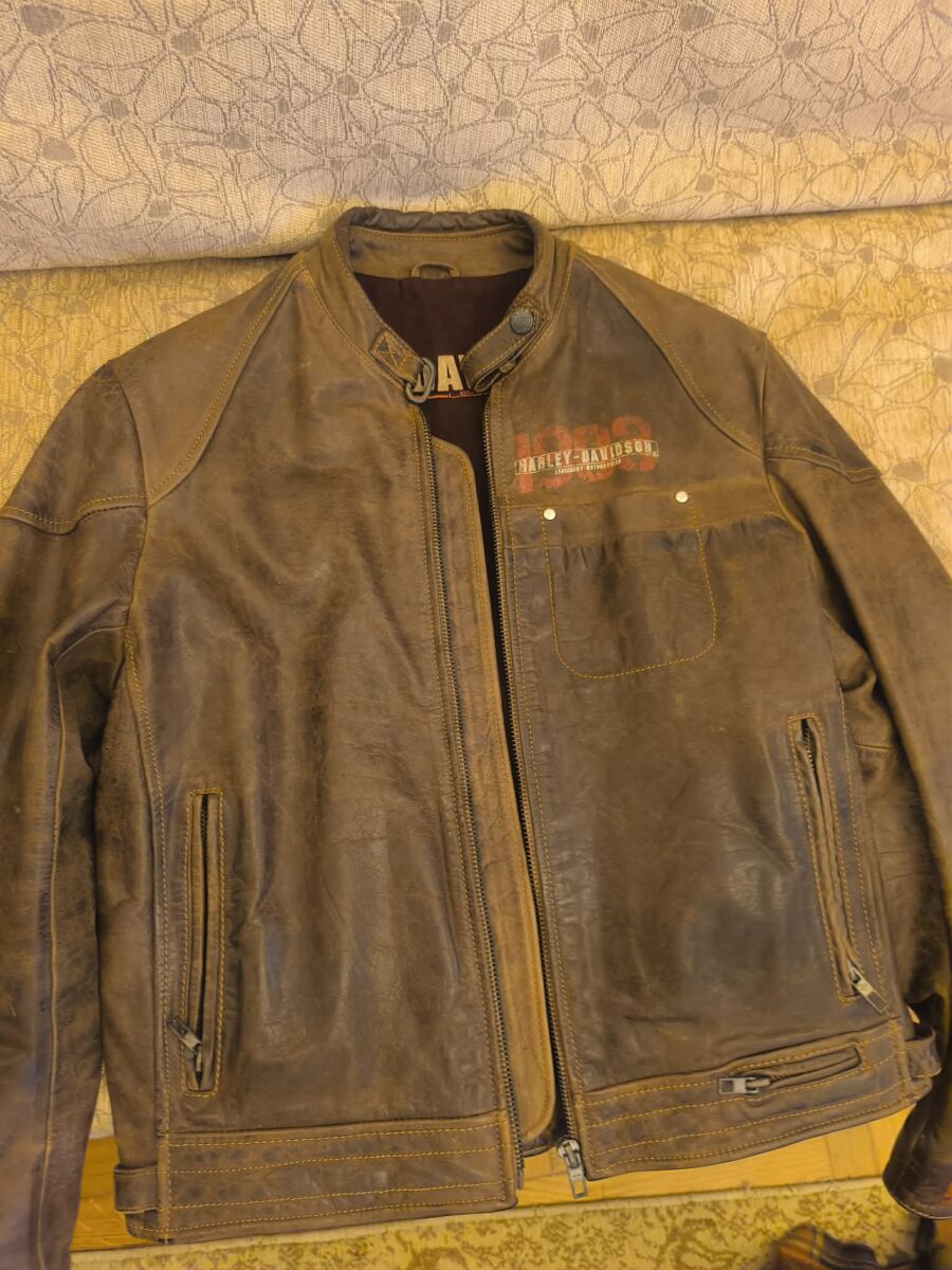Harley-Davidson leather jacket brown… - € 300,00 - Vendora.cy