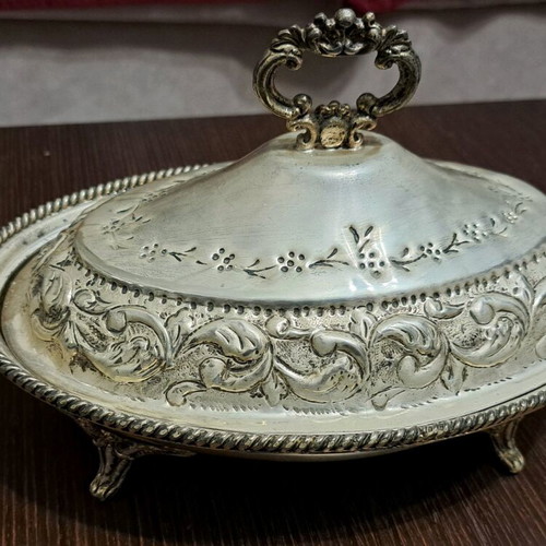 BM silver-plated fondue dish used 30×20