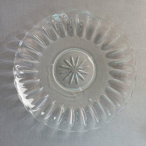Glass platter used 30 cm