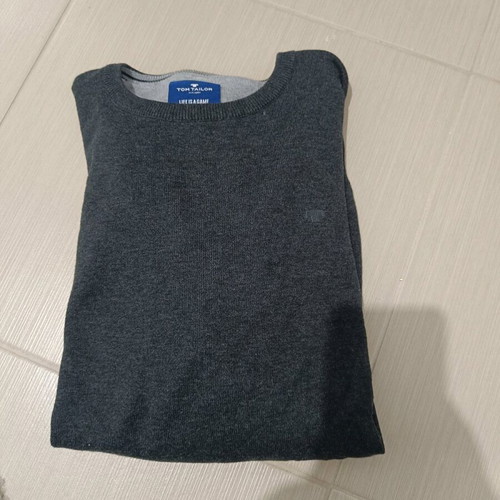 Tom Tailor gray men's sweater like new, size large