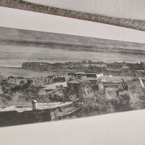 Engraving copy "The engravings of Chios" new, 50x15.5cm