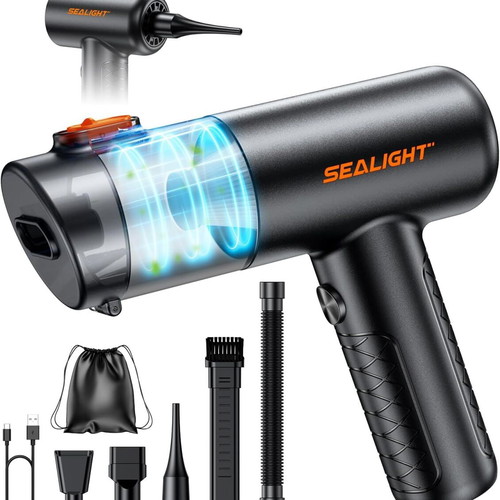 SEALIGHT 22 000 Pa cordless car vacuum and air blower 4-in-1
