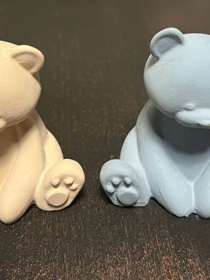 Glass teddy bears 8 cm new