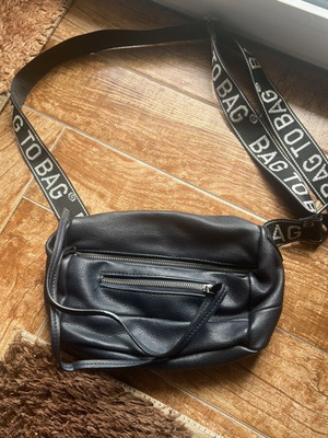 Crossbody bag used dark blue functional