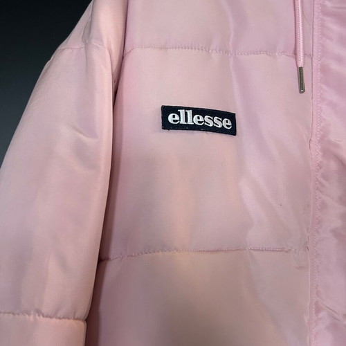 Ellesse women's pastel pink quilted jacket, size M