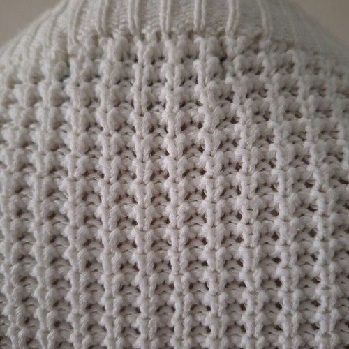 Lucifair women's three-color knitted sweater with stripes like new