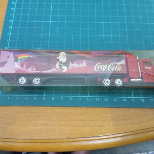 Coca-Cola Christmas collectible truck with Santa Claus like new