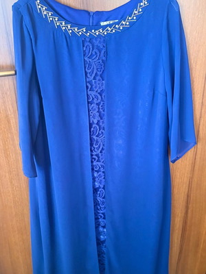 Veto dress lace and muslin blue like new