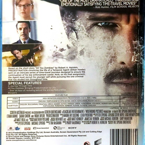 Predestination Blu-Ray ταινία μεταχειρισμένη, επιστημονικής φαντασίας θρίλερ με Ethan Hawke