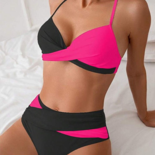 Swimsuit new, black and pink, size XL