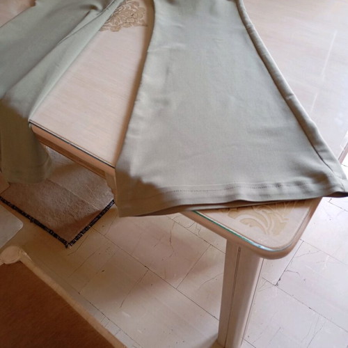 Khaki flared pants very elastic like new