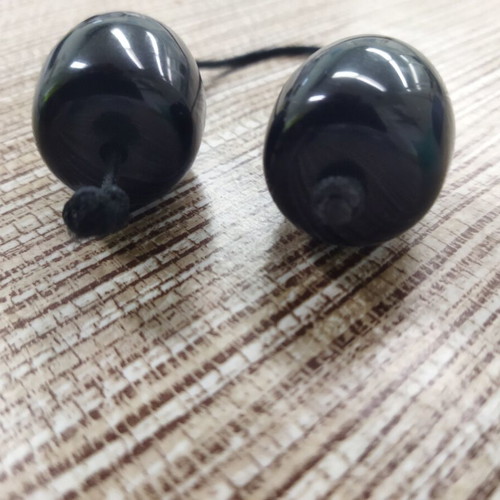 Begleri made of vinyl like new, black with 2 large beads