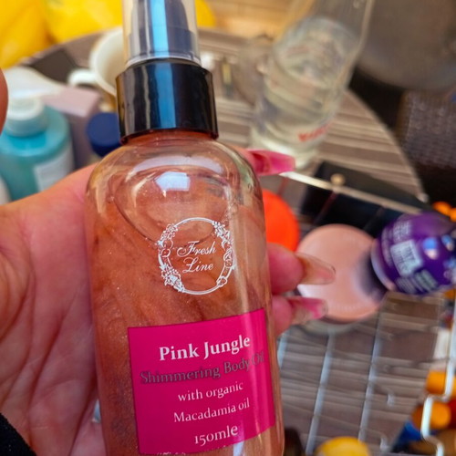 Fresh Line Shimmering Oil Pink Jungle 150 ml new