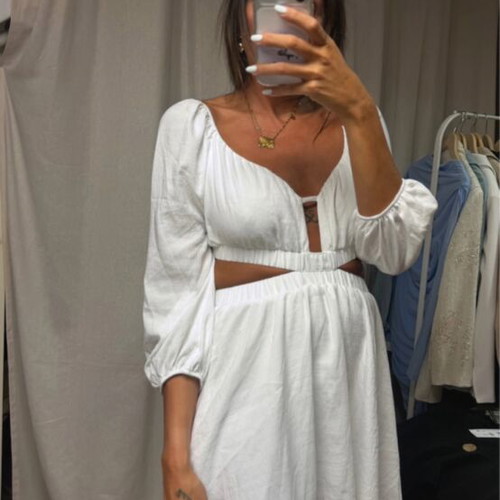 Dress new, white, size M