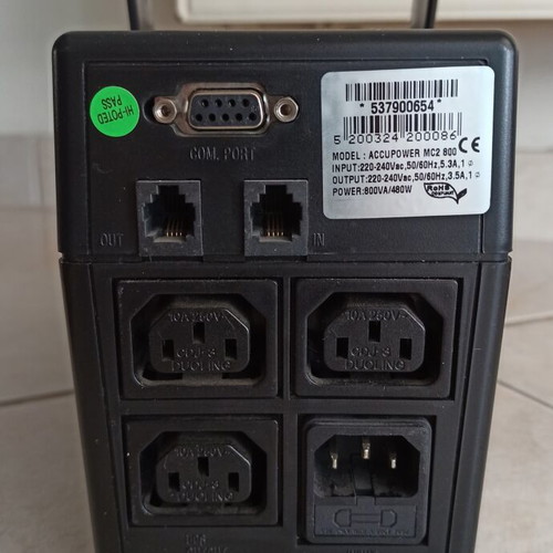 Accupower MC2 800 voltage stabilizer used, UPS system