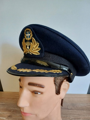 Greek Army Officer's Cap used, official uniform 1974-1978