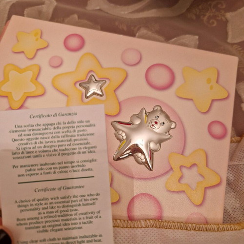 Princelino photo album for girl new with silver details