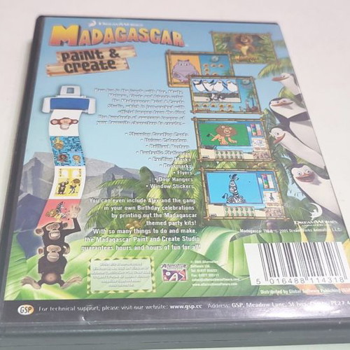 Madagascar Paint & Create PC used game
