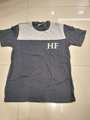 Men's T-Shirt L gray two-tone like new, cotton