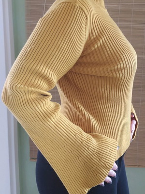 Elastic yellow Fashion Union blouse large like new