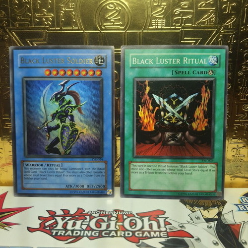 Yu-Gi-Oh! Black Luster Soldier and Ritual card pack, good condition