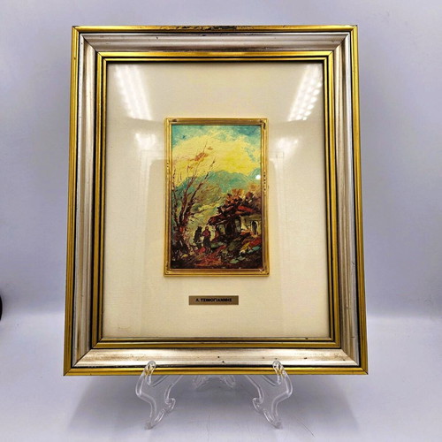 Painting by artist L. Tsimogiannis used