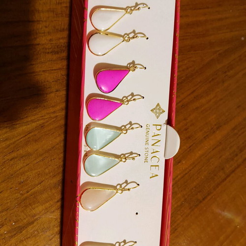 Panacea earring set 4 pairs new multicolor