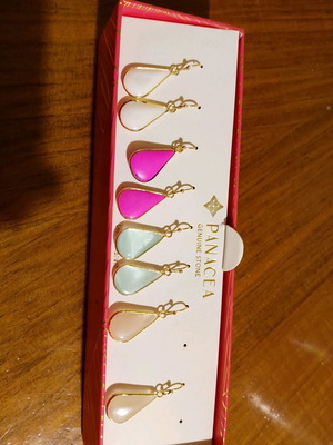 Panacea earring set 4 pairs new multicolor