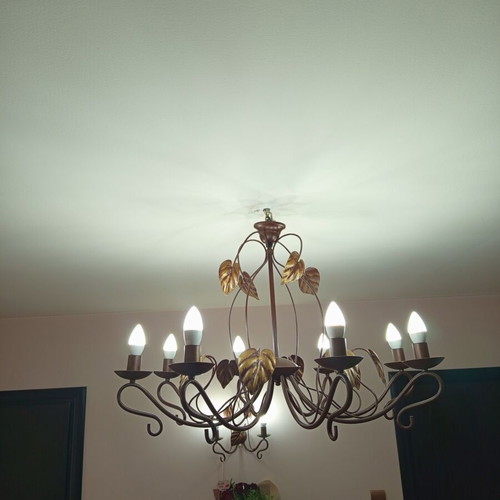 Luxury ceiling chandelier set with 2 wall lamps