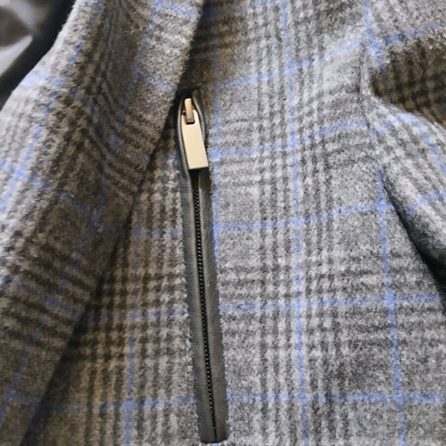 Sogo Italian wool men's coat with removable double collar