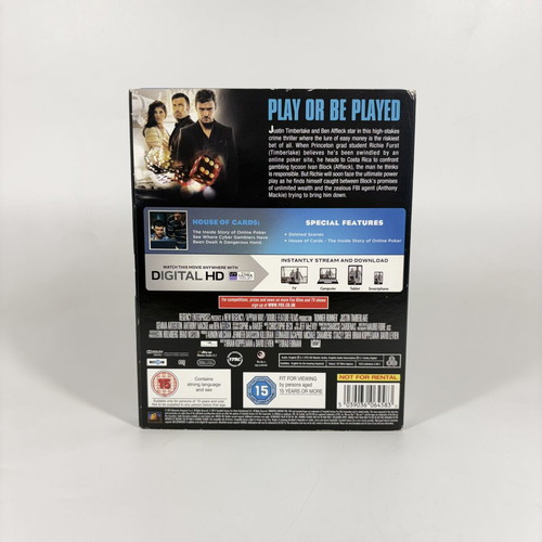 Runner Runner Blu-Ray like new with English subtitles