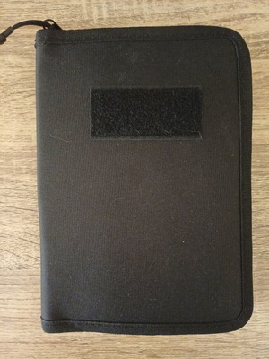 Folder with zipper for pens and notepad new