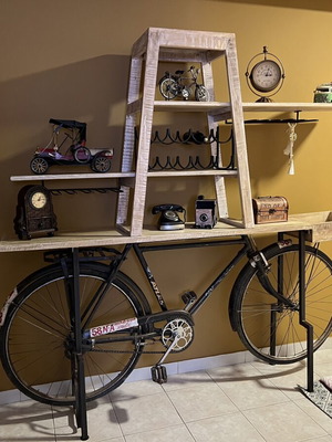 Retro Bicycle Bar Unit like new, handmade